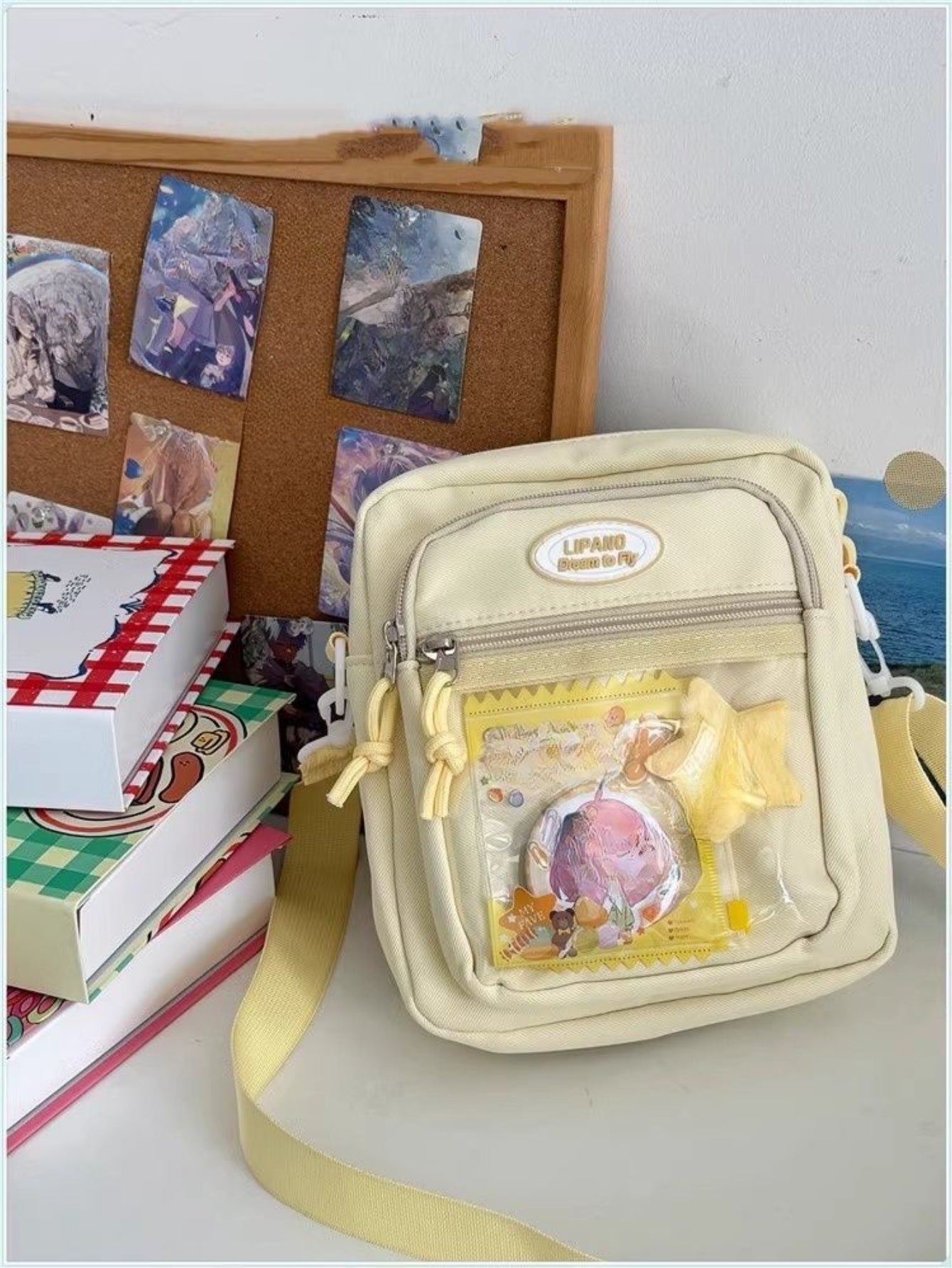 Kawaii Mini Itabag β Clear Window Crossbody Bag for Pins & Charms DIY Small Ita Bag For Dolls(5 Colors)
