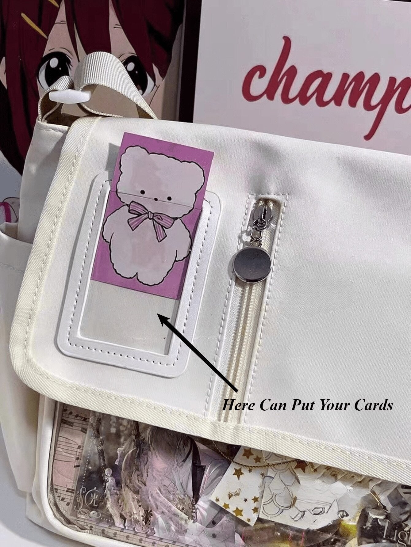Japanese Harajuku Itabag Women New 2025 Back to School Messenger Bag With Badges Display Plate Crossbody Bags Women College Student Kawaii Ita Bag Shoulder Bag Girls Bolso Mujer