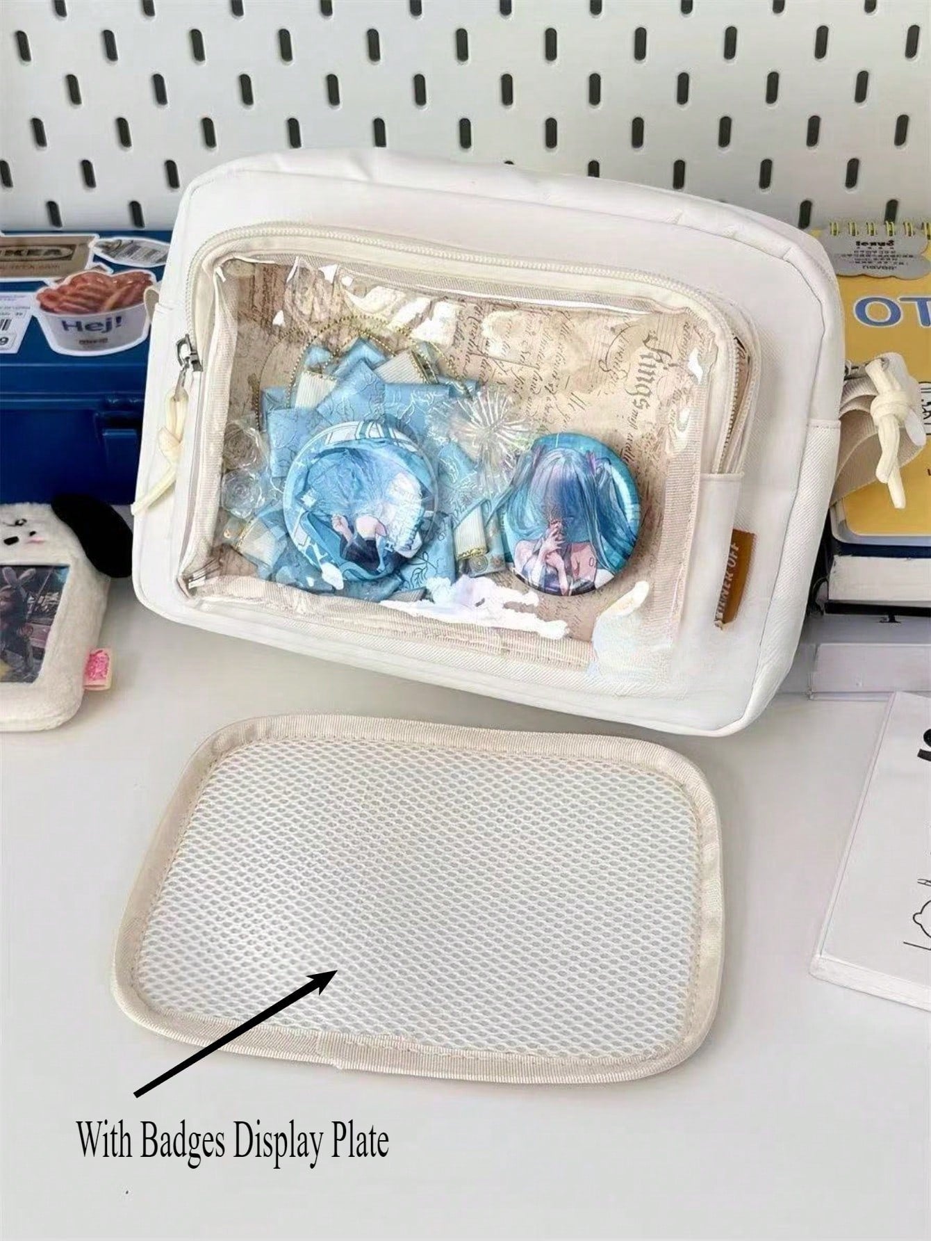 2025 Kawaii Small Itabag Girls Candy Color Transparent Clear Phone Bag And Purses New Shoulder Bag Girls Crossbody Bags For Women Ita Bag PVC DIY With Badges Display Plate Hand Bags Girls Gifts