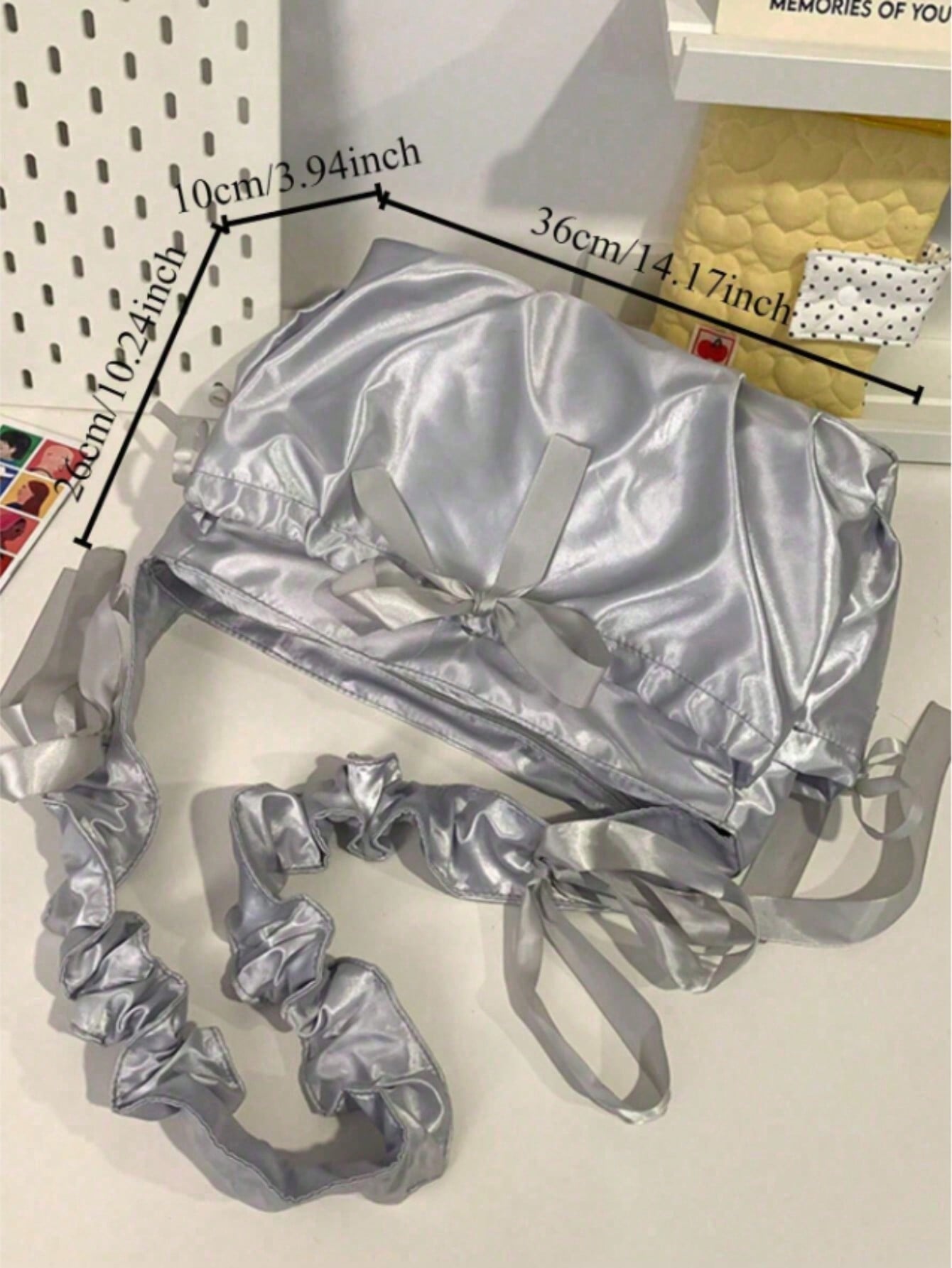Japanese Teen Girls Itabag Satin Bright Color JK Crossbody Bags For Women Gathered Shoulder Straps Shoulder Bag Ita Handbags Sling Bag Clear Bag Cloud Purses And Handbags Gifts For Girls Transparent PVC Shoulder Bag Soft Portable Cross Body Bags