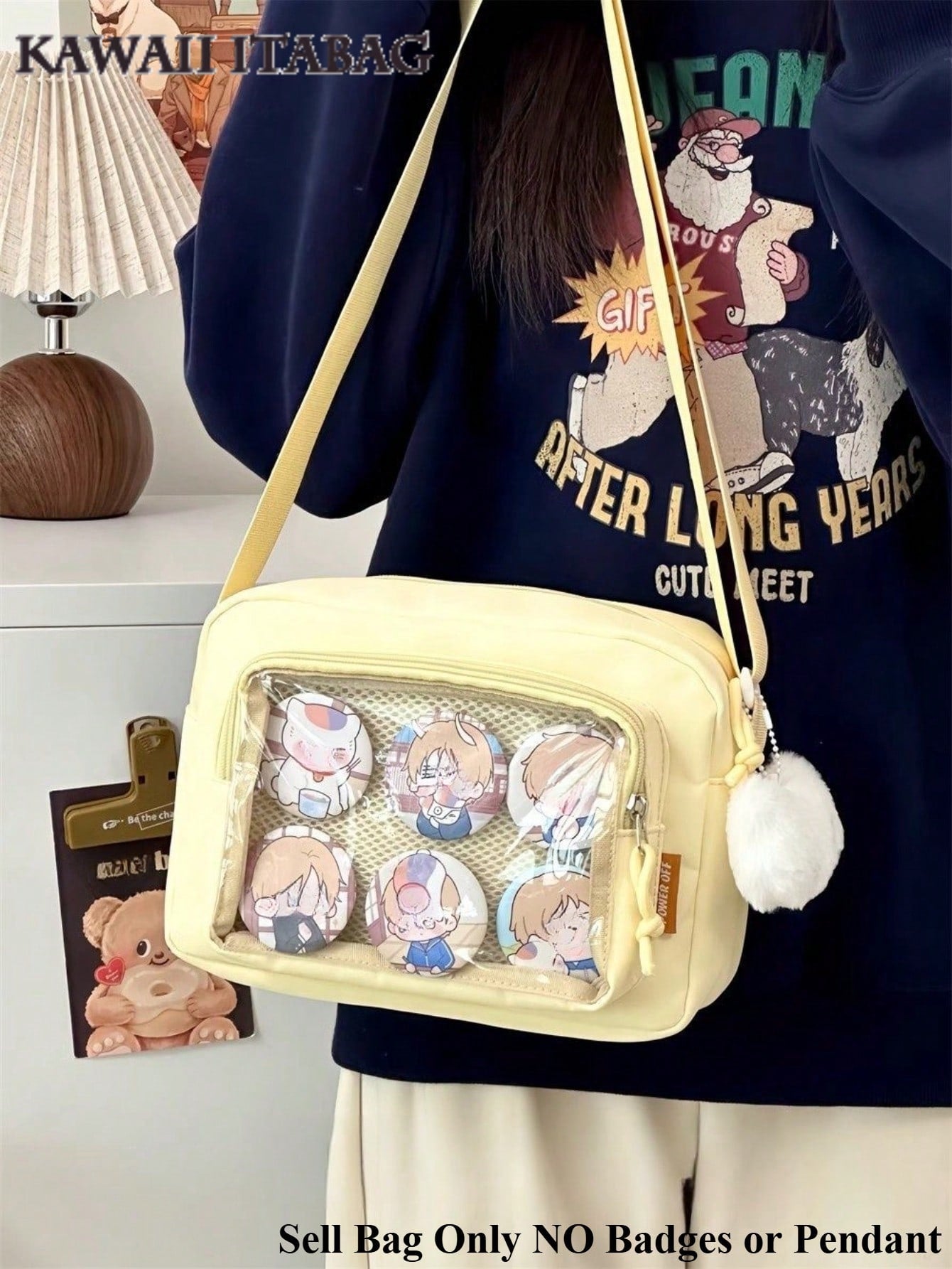 2025 Kawaii Small Itabag Girls Candy Color Transparent Clear Phone Bag And Purses New Shoulder Bag Girls Crossbody Bags For Women Ita Bag PVC DIY With Badges Display Plate Hand Bags Girls Gifts