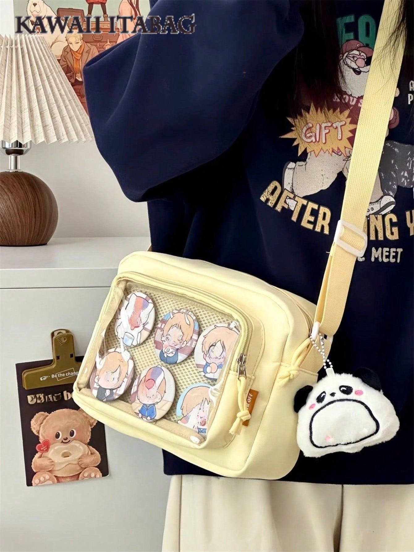 2025 Kawaii Small Itabag Girls Candy Color Transparent Clear Phone Bag And Purses New Shoulder Bag Girls Crossbody Bags For Women Ita Bag PVC DIY With Badges Display Plate Hand Bags Girls Gifts