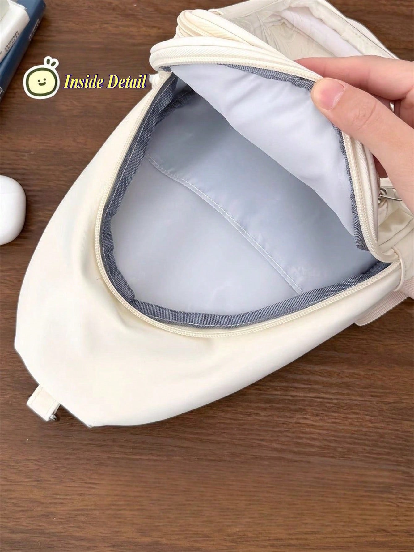 Kawaii Ita Crossbody Sling Bag for 10CM Plush – Clear Display Pocket with Insert Board | Cute Nylon Backpack for Girls, School, Anime & Comic Con Transparent Pocket, School Shoulder Bag for College Girls & Anime Fans