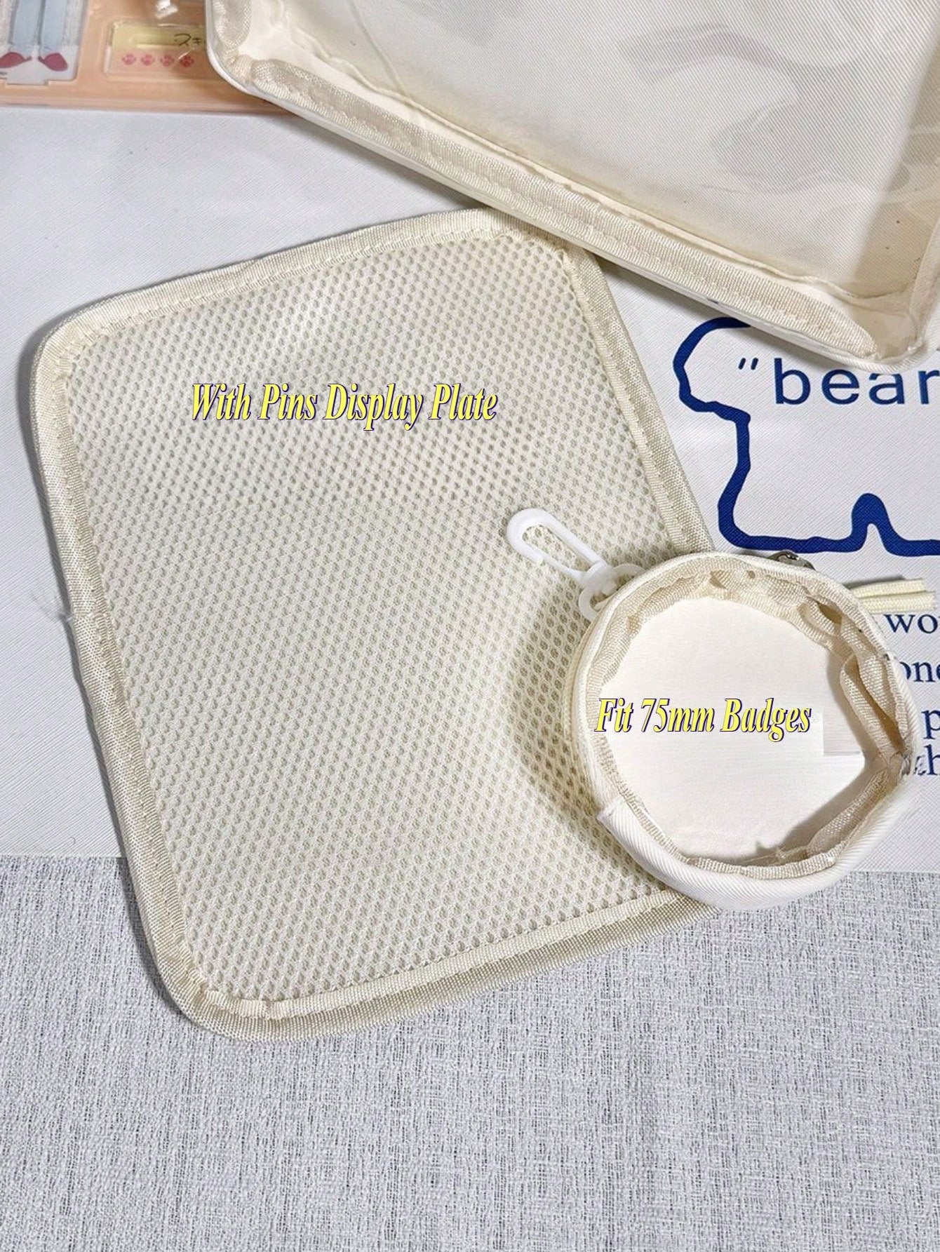 Y2K Japanese Ita Bag Girls Back To School Crossbody Bags Women New 2025 Ita Bag With Mini Badges Round Bag Cute-Lolita Shoulder Bag Nylon Messenger Bag Girl Clear Bag Transparent DIY PUT Badges Cards Bag With Badges Display Plate Fashion Japanese College