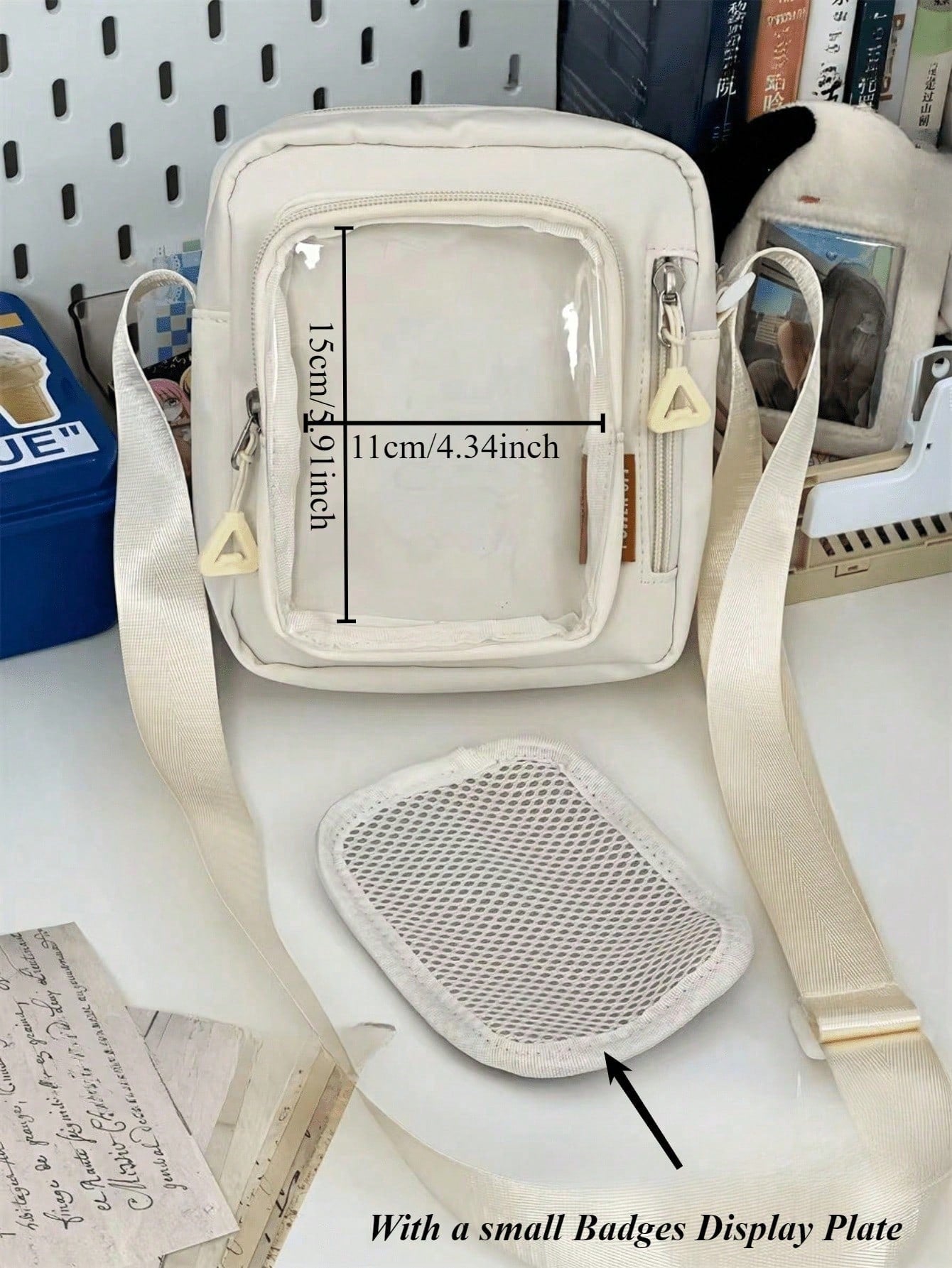 Mini Ita Bag Women Korean Casual Crossbody Bags Transparent Pocket Small Shoulder Bag Purses And Phone Ita Bag Y2K DIY Bag