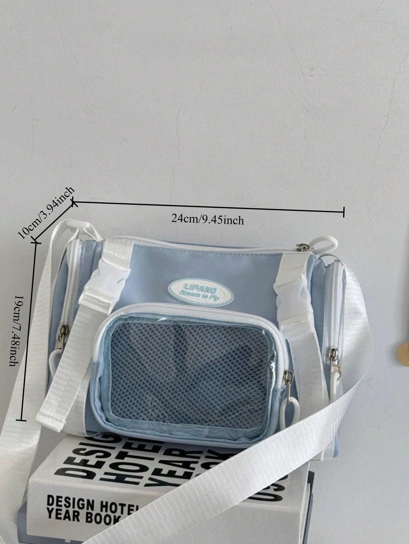 New 2025 Kawaii College Student Girls Bucket Bag 10cm Doll Side Bag Clear Transparent Bags Fashion Crossbody Bags For Women Small Purses And Handbags Shoulder Bag Girls Ita Bag JK Uniform Bag With Badges Display Plate Nylon Bags