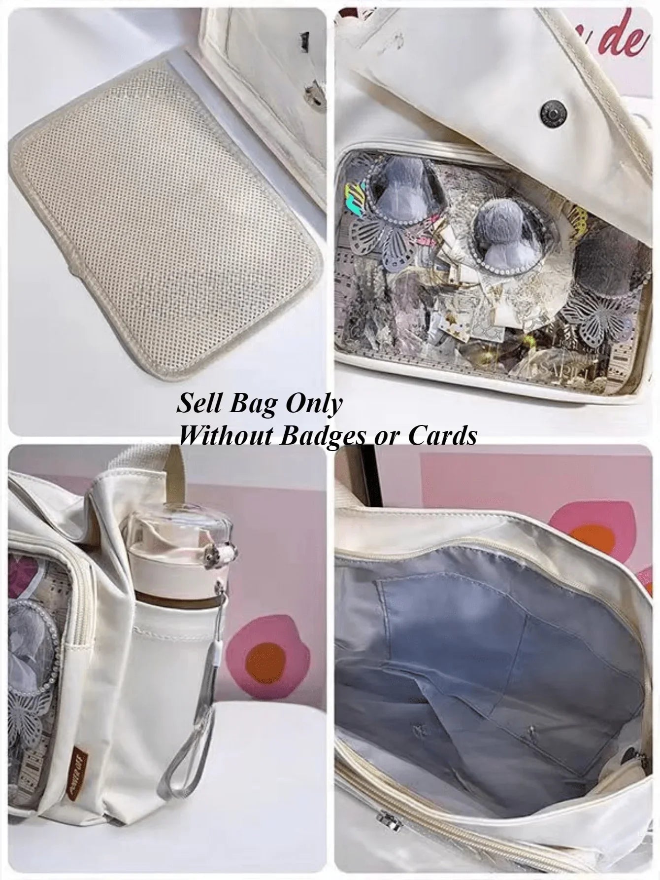 Kawaii Ita Bag – Aesthetic Anime Messenger Bag with Display Window | Cute Crossbody Shoulder Bag for Pins, Keychains & Collectibles - Ita Bag Lover