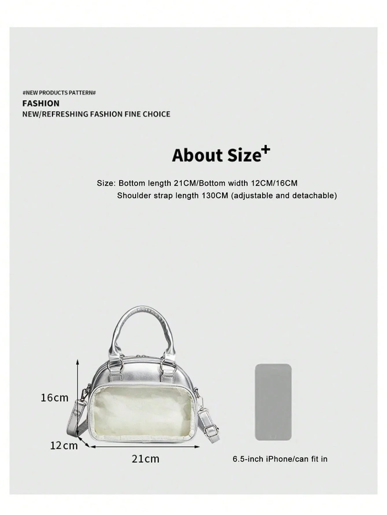 Ita Bag Crossbody Small Messenger Bag with Clear Window for Pins and Anime Merch Tote Handbag - Ita Bag Lover