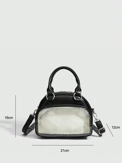 Ita Bag Crossbody Small Messenger Bag with Clear Window for Pins and Anime Merch Tote Handbag - Ita Bag Lover
