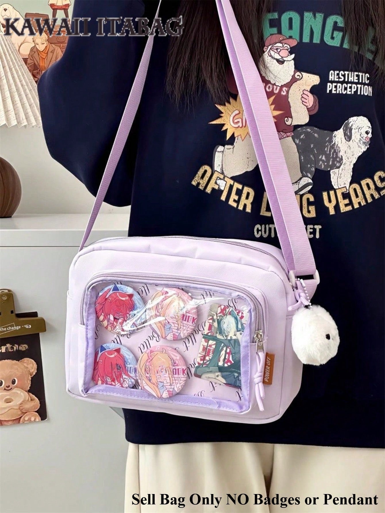 2025 Kawaii Small Itabag Girls Candy Color Transparent Clear Phone Bag And Purses New Shoulder Bag Girls Crossbody Bags For Women Ita Bag PVC DIY With Badges Display Plate Hand Bags Girls Gifts