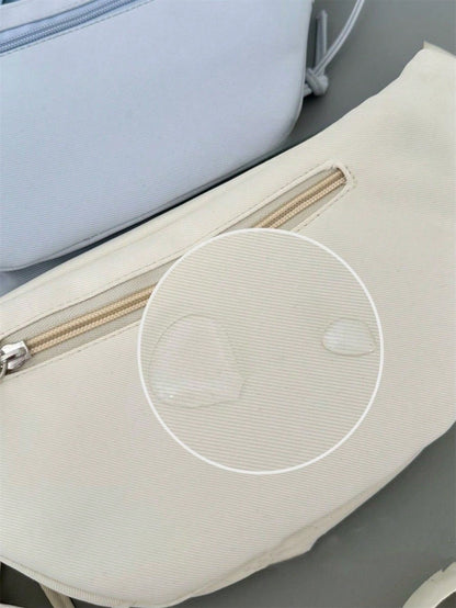 Preppy Style Chest Bag Women Kawaii Japanese Harajuku Waist Bag Nylon Crossbody Bags Clear Transparent Bag Sling Bag Purses And Handbags With Badges Display Plate Anime Fans Pack New Back Pack Fashion Cross Body DIY Bag New Chest Bag Women