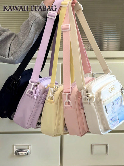 Kawaii Mini Itabag – Clear Window Crossbody Bag for Pins & Charms DIY Small Ita Bag For Dolls(5 Colors)