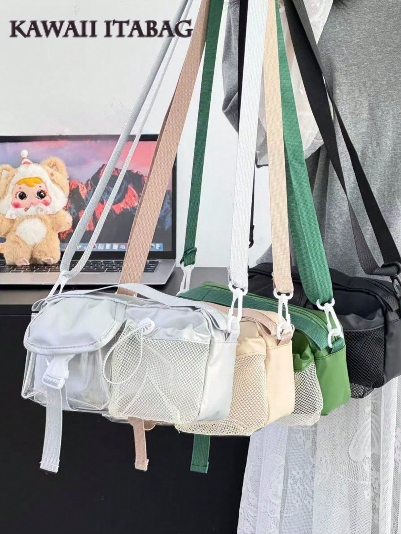 Mini Summer Mesh Transparent Itabag Crossbody Bag Women