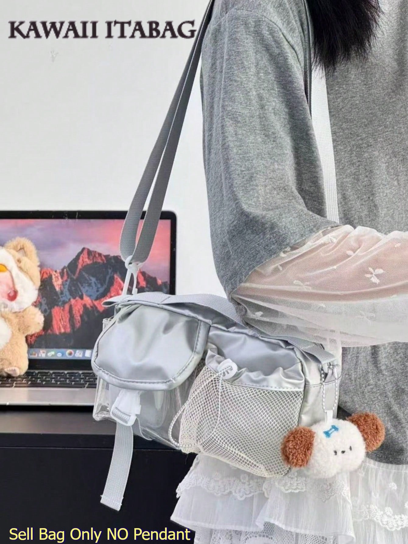 Mini Summer Mesh Transparent Itabag Crossbody Bag Women