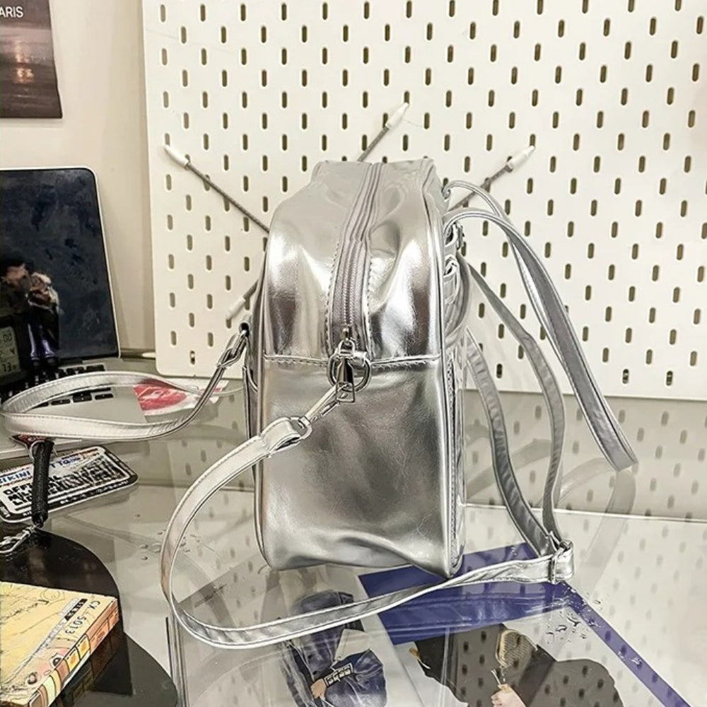 large metallic ita bag 