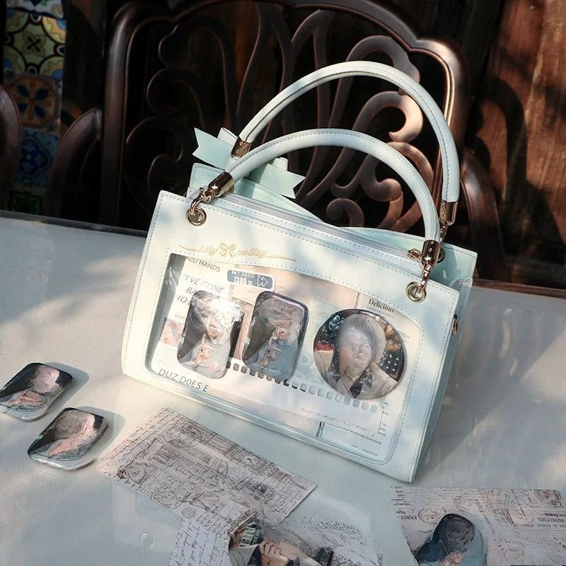 Ita Bag Handbag with Clear Display Window for Anime Pins & Merch