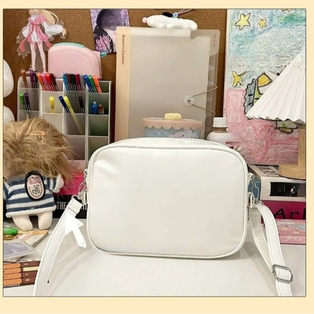 Y2K Camera Ita Bag | Clear Window Crossbody for Anime Pins & Photocards