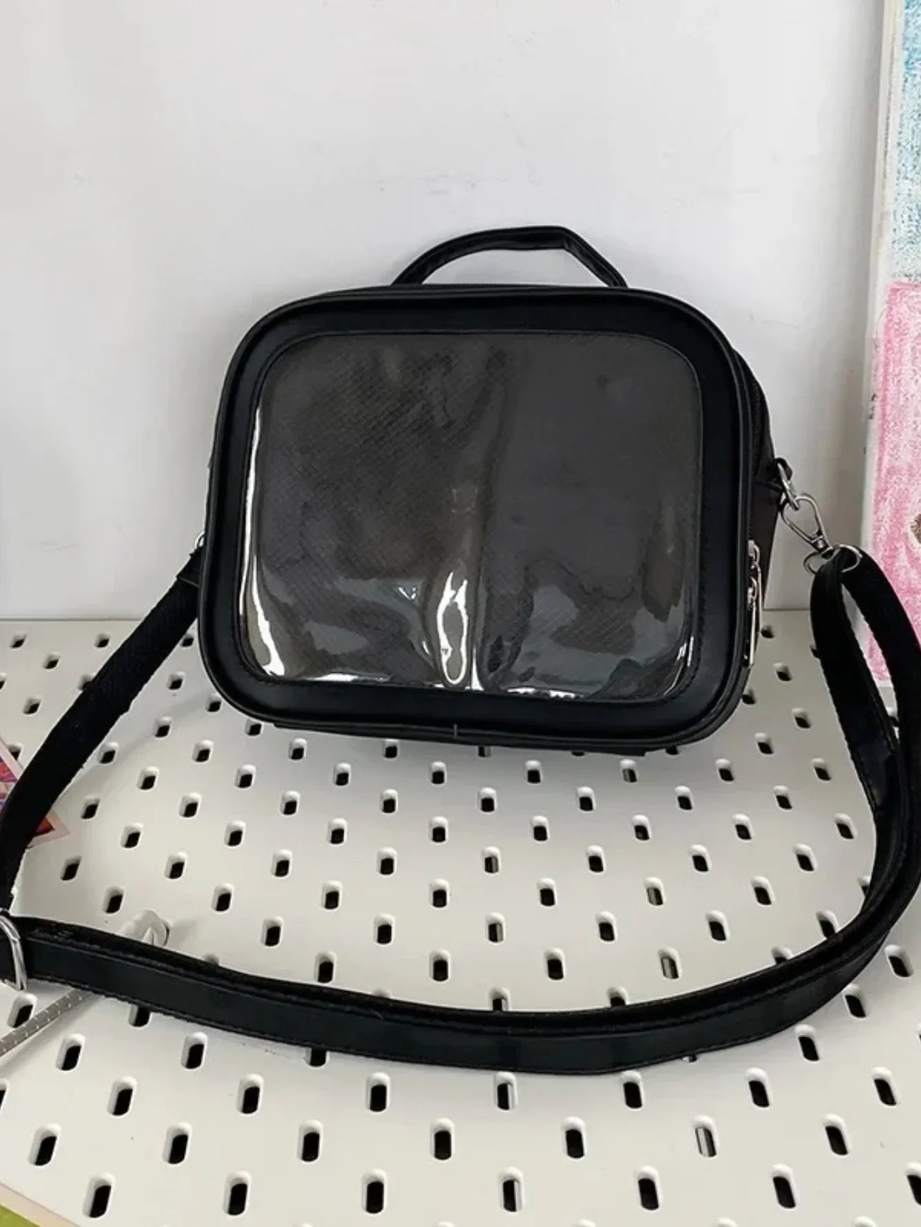Clear Itabag Crossbody Messenger Bag DIY Display PU Leather Shoulder Bag for Anime Fans & JK Uniforms - Ita Bag Lover