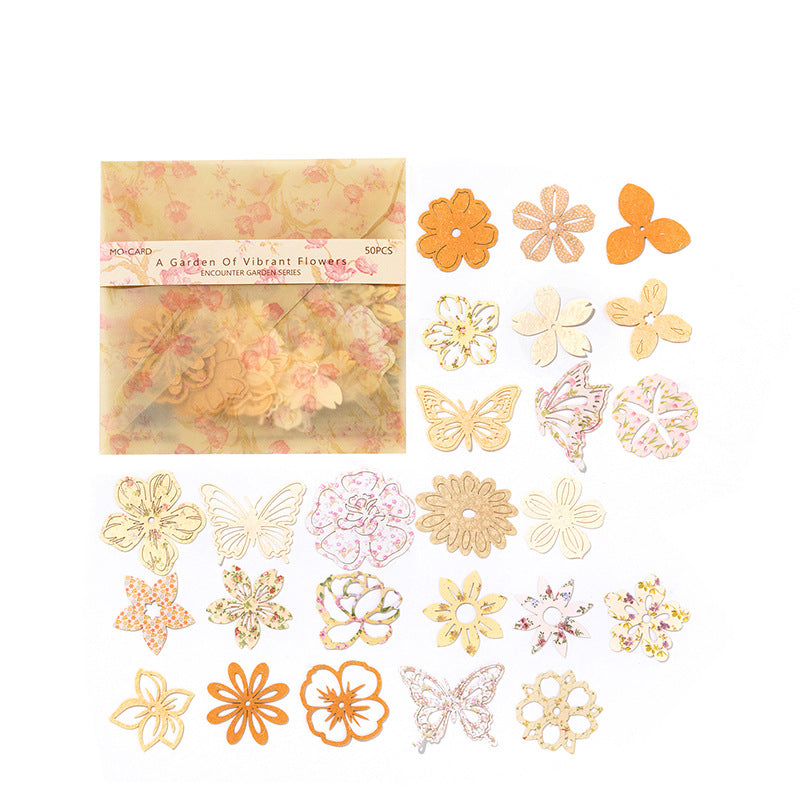 Paper Die Cut Flowers & Butterflies Scrapbooking Embellishments – Junk Journal Craft Pack