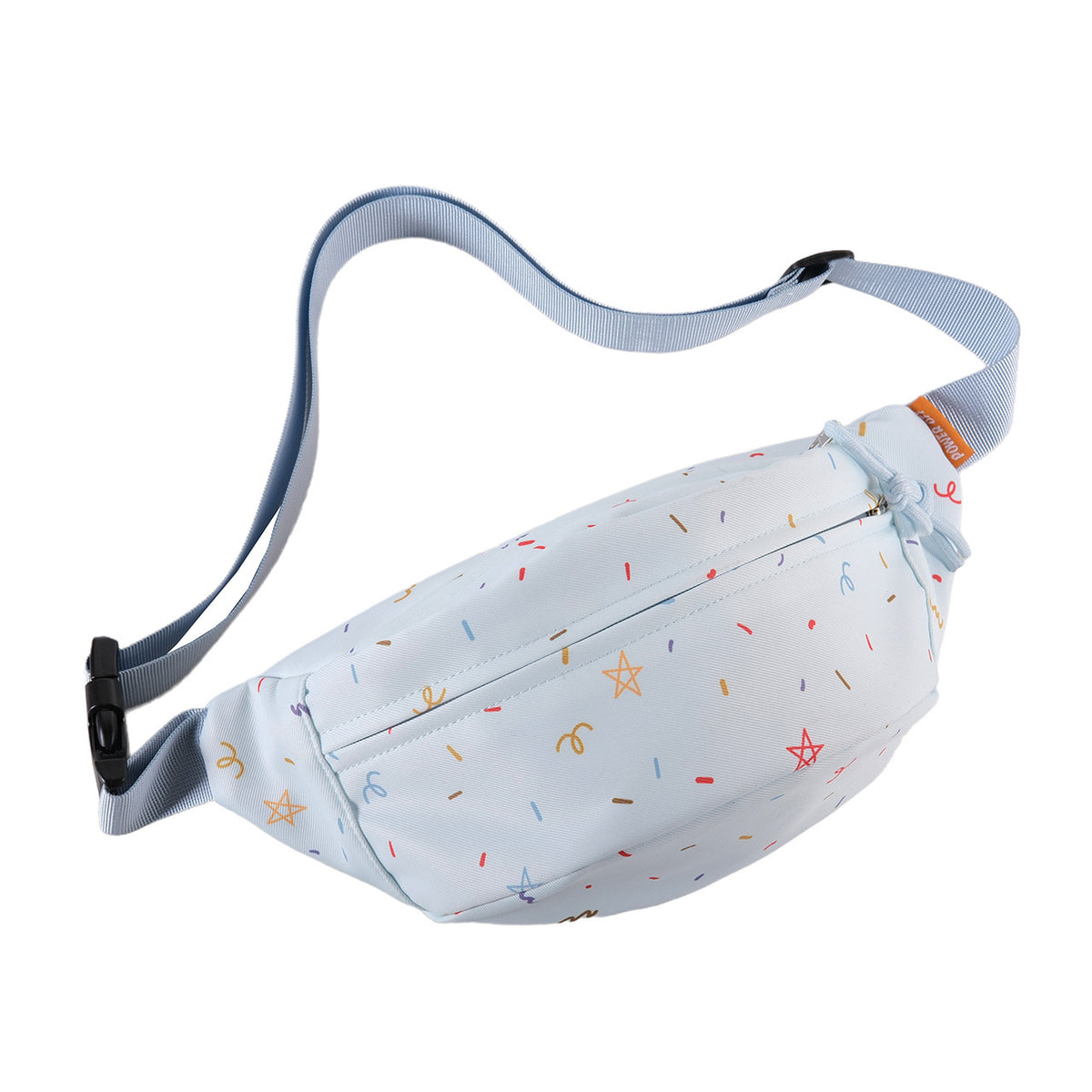 Kawaii Confetti Print Nylon Chest Bag — Women's Crossbody Sling Fanny Pack