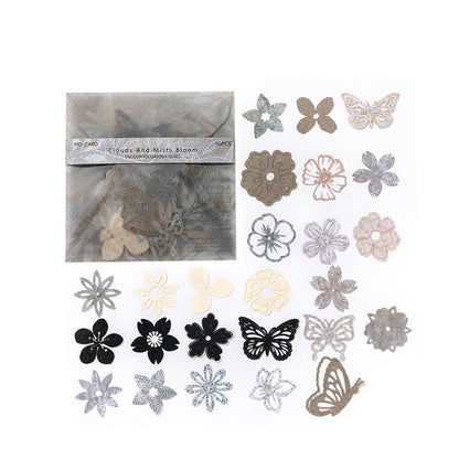Paper Die Cut Flowers & Butterflies Scrapbooking Embellishments – Junk Journal Craft Pack