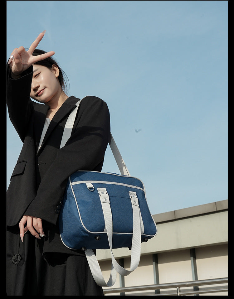 Japanese JK School Bag — Oxford Tote for Students Who Actually Care About the Details