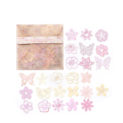 Paper Die Cut Flowers & Butterflies Scrapbooking Embellishments – Junk Journal Craft Pack