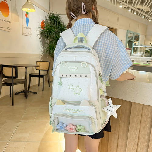 Kawaii Star Ita Backpack – 45cm Anime School Bag with Clear Display Window