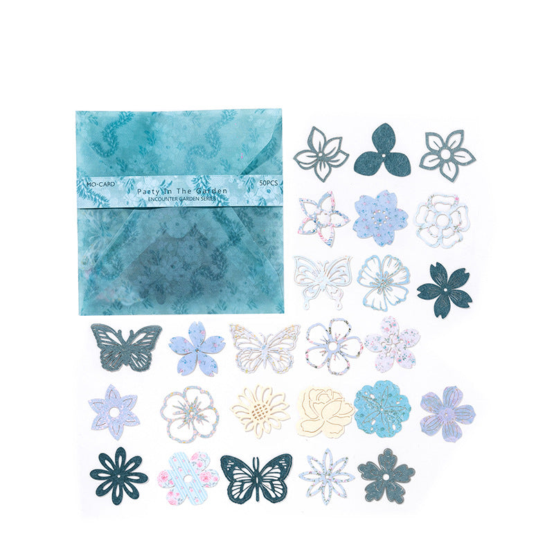 Paper Die Cut Flowers & Butterflies Scrapbooking Embellishments – Junk Journal Craft Pack