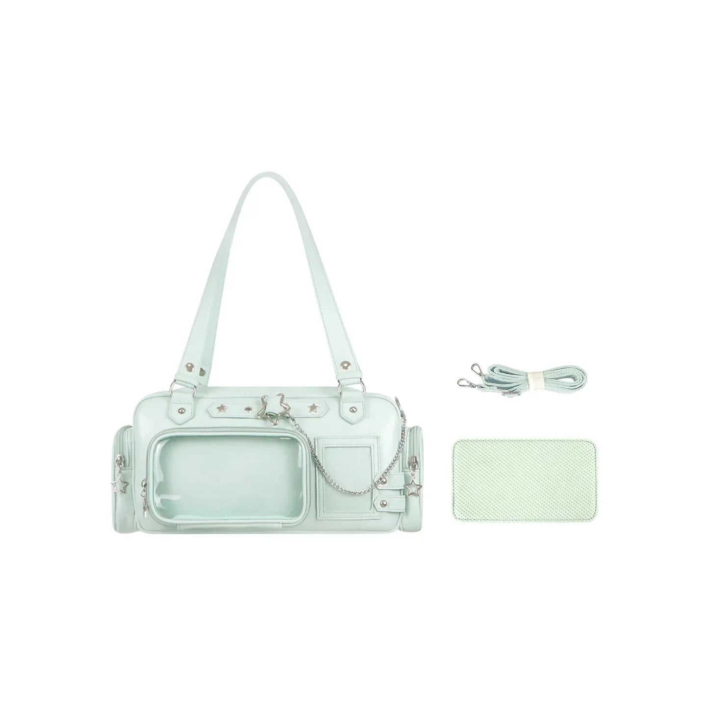 Star Chain Ita Bag — Boston Tote with Detachable Display Pouch for Anime Pins & Photocards