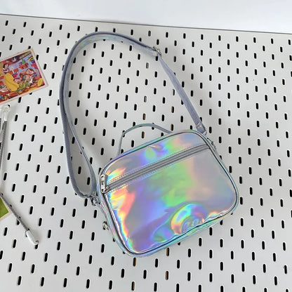 Clear Itabag Crossbody Messenger Bag DIY Display PU Leather Shoulder Bag for Anime Fans & JK Uniforms - Ita Bag Lover