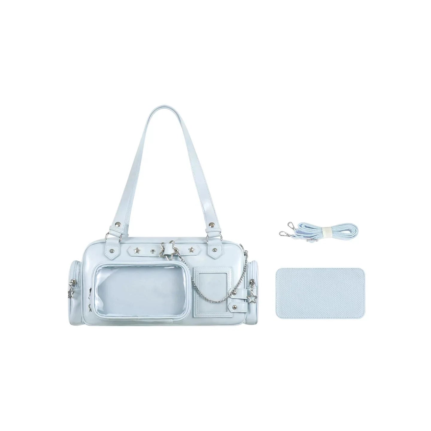 Star Chain Ita Bag — Boston Tote with Detachable Display Pouch for Anime Pins & Photocards