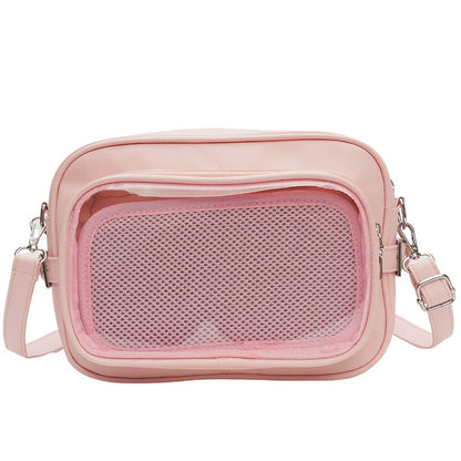 Y2K Camera Ita Bag | Clear Window Crossbody for Anime Pins & Photocards