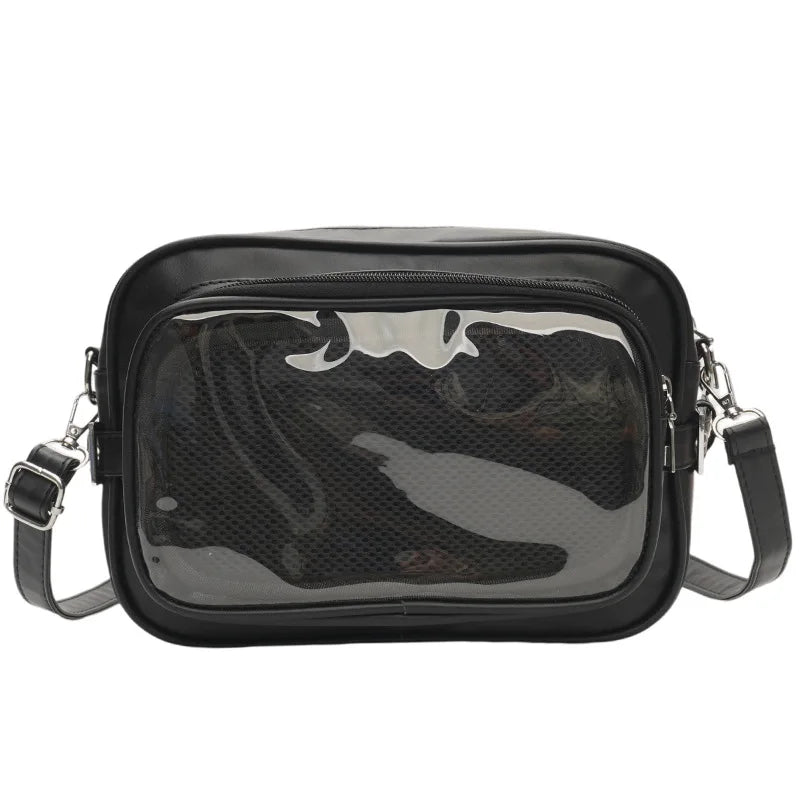Y2K Camera Ita Bag | Clear Window Crossbody for Anime Pins & Photocards