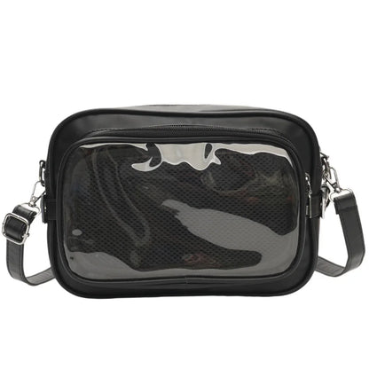 Y2K Camera Ita Bag | Clear Window Crossbody for Anime Pins & Photocards