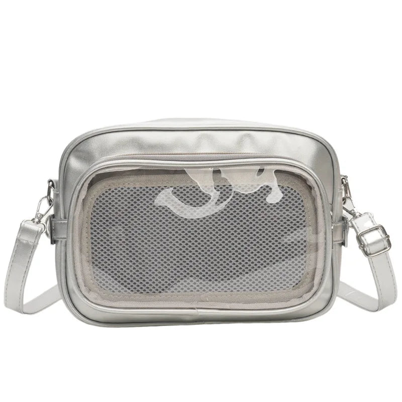 Y2K Camera Ita Bag | Clear Window Crossbody for Anime Pins & Photocards