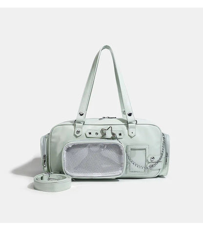 Star Chain Ita Bag — Boston Tote with Detachable Display Pouch for Anime Pins & Photocards