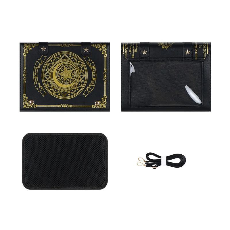 Magic Circle Grimoire Book Ita Bag | Transparent Window Display Crossbody Bag