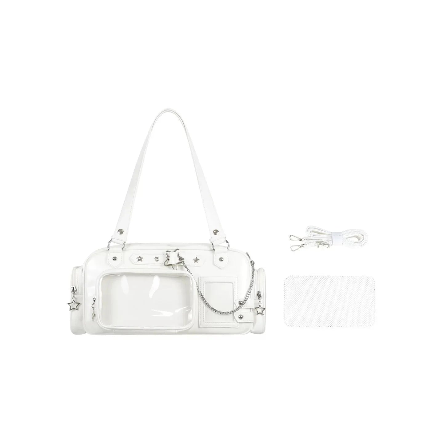 Star Chain Ita Bag — Boston Tote with Detachable Display Pouch for Anime Pins & Photocards