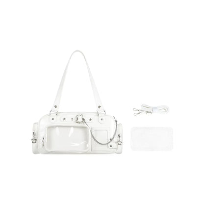 Star Chain Ita Bag — Boston Tote with Detachable Display Pouch for Anime Pins & Photocards