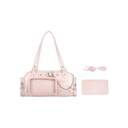 Star Chain Ita Bag — Boston Tote with Detachable Display Pouch for Anime Pins & Photocards