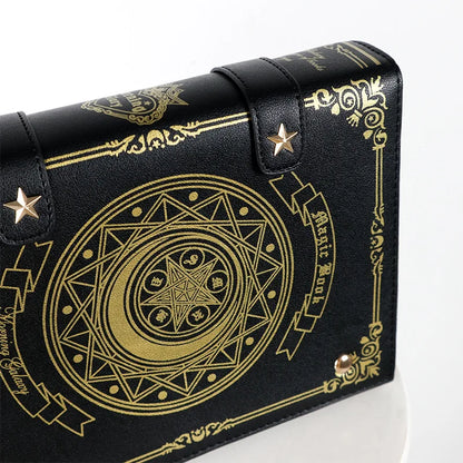 Magic Circle Grimoire Book Ita Bag | Transparent Window Display Crossbody Bag