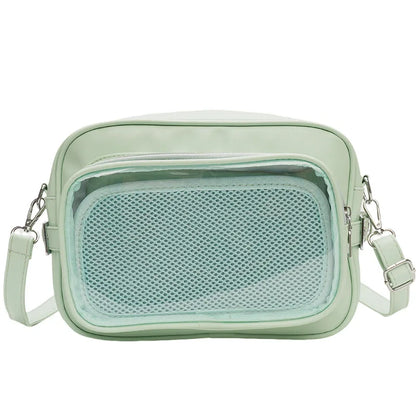 Y2K Camera Ita Bag | Clear Window Crossbody for Anime Pins & Photocards