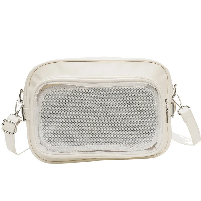 Y2K Camera Ita Bag | Clear Window Crossbody for Anime Pins & Photocards